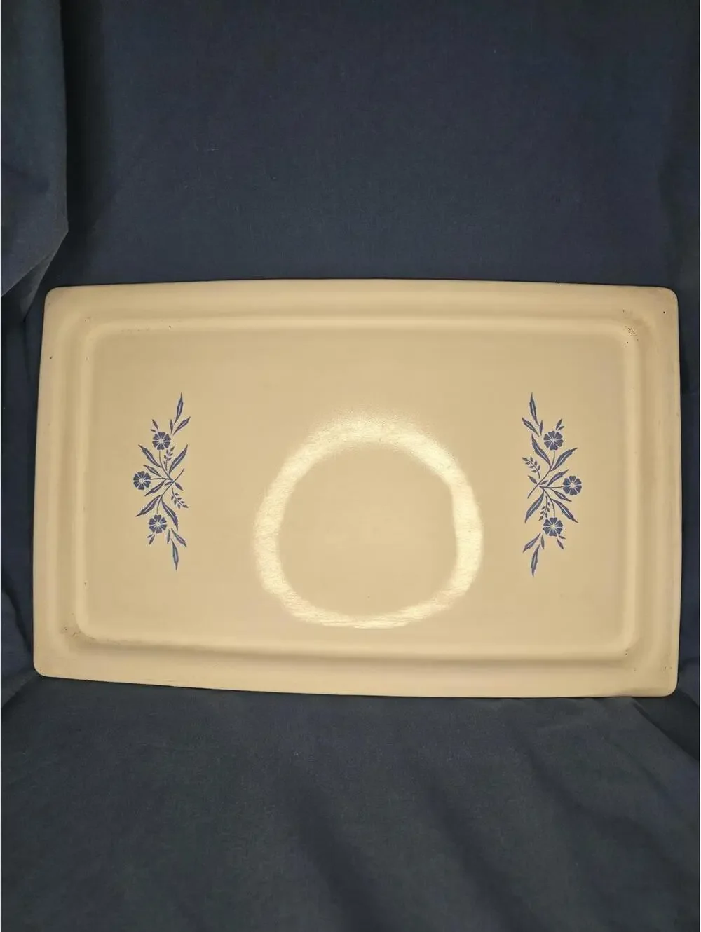 Vintage Corning Ware Blue Cornflower USA - Bake, Broil, Serving Tray 16